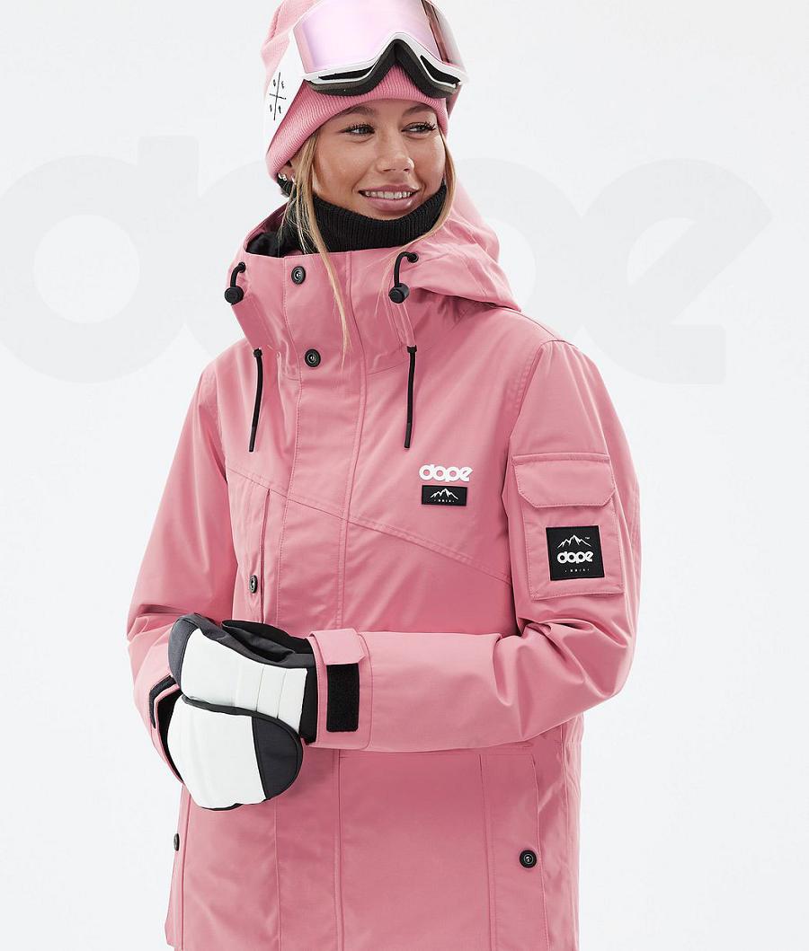 Dope Adept W Ski-jassen Dames Roze Zwart | NLJJ3558