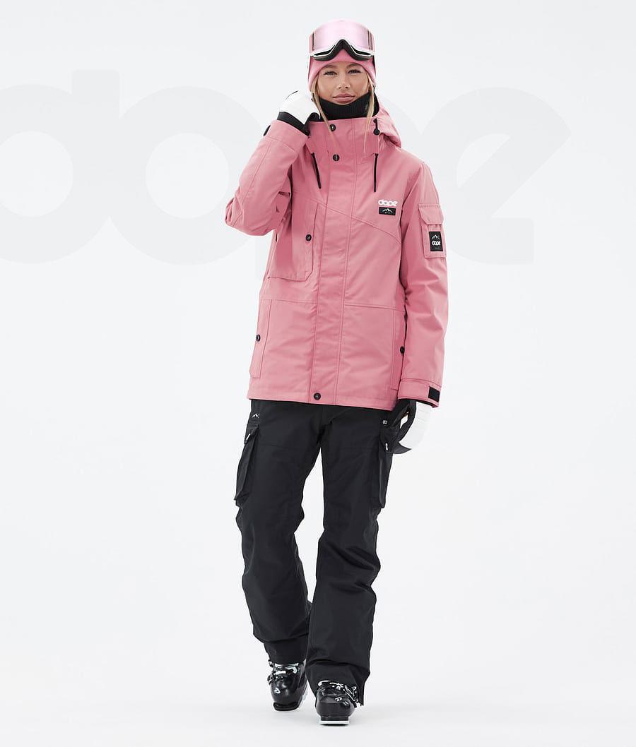 Dope Adept W Ski-jassen Dames Roze Zwart | NLJJ3558