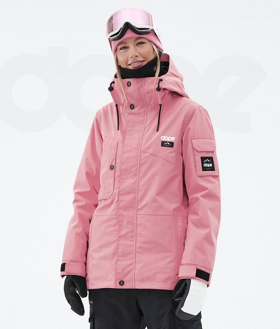 Dope Adept W Ski-jassen Dames Roze Zwart | NLJJ3558