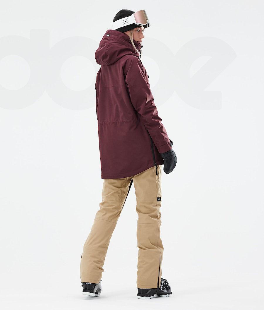 Dope Akin W 2021 Ski-jassen Dames Bordeaux | NLFM3587