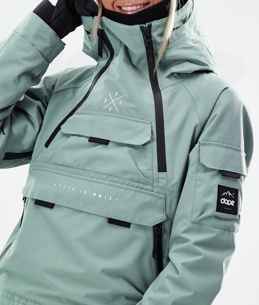 Dope Akin W 2021 Ski-jassen Dames Groen | NLDN3588