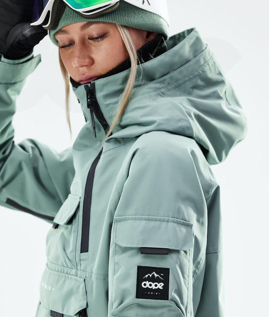 Dope Akin W 2021 Ski-jassen Dames Groen | NLDN3588