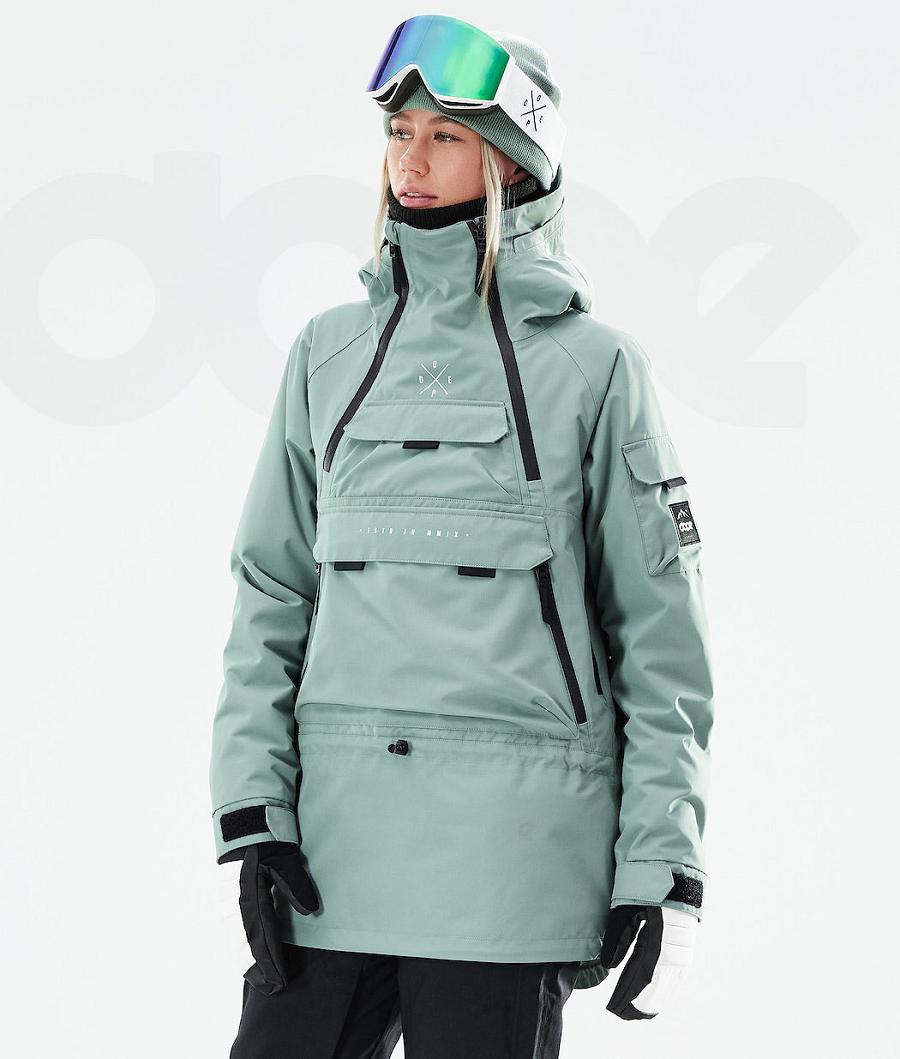 Dope Akin W 2021 Ski-jassen Dames Groen | NLDN3588