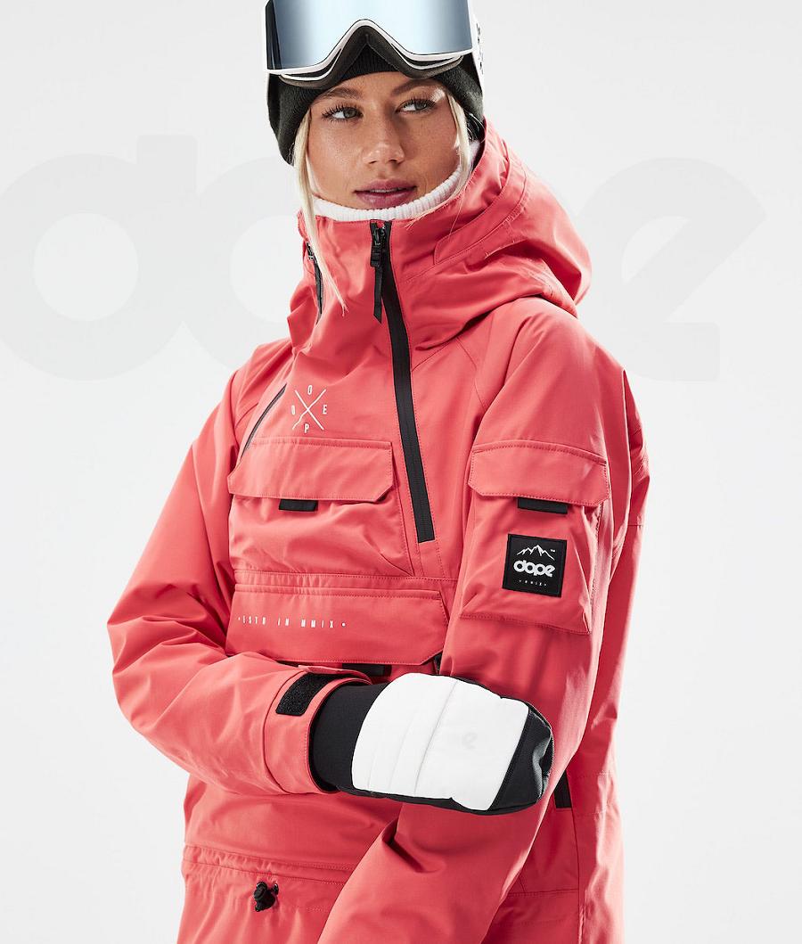 Dope Akin W 2021 Ski-jassen Dames Rood | NLAP3583