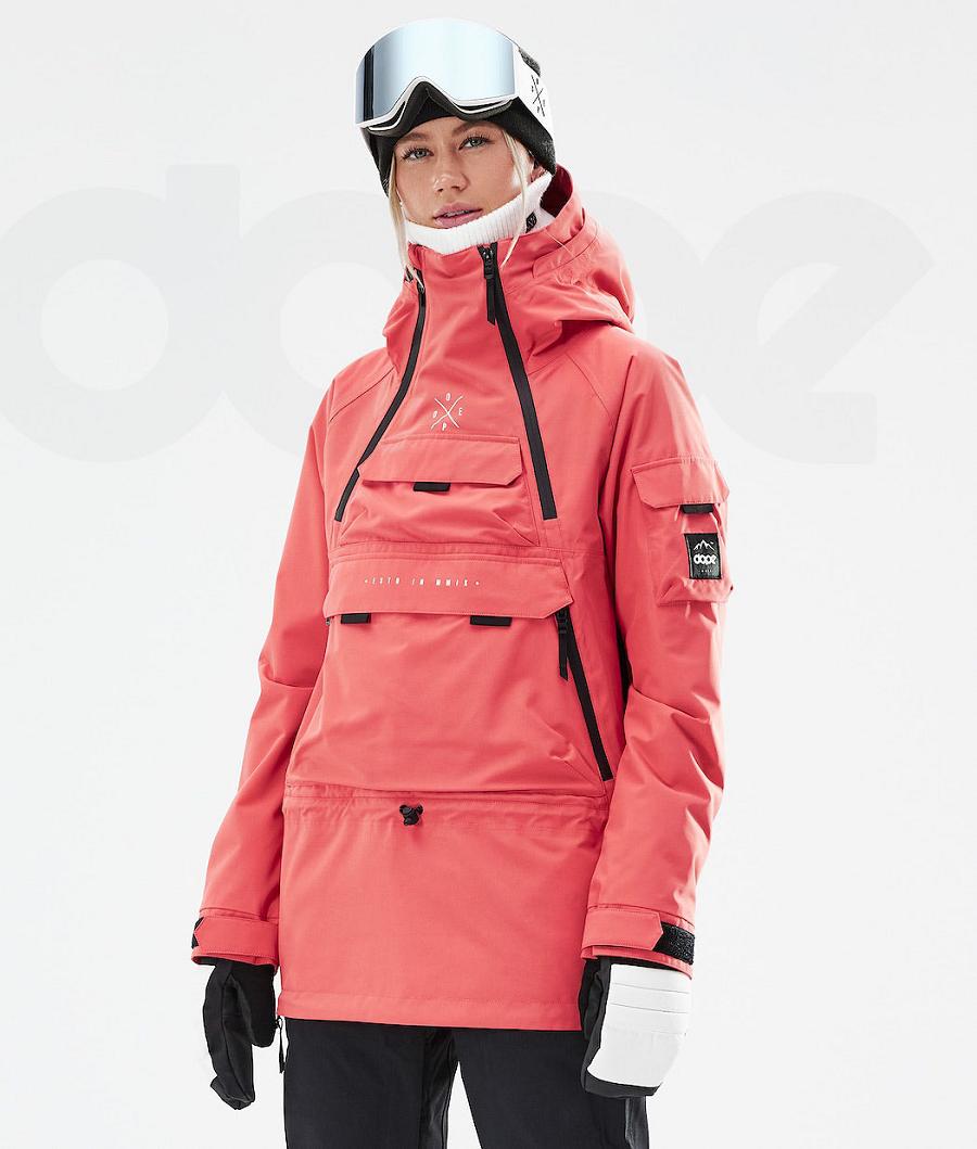 Dope Akin W 2021 Ski-jassen Dames Rood | NLAP3583