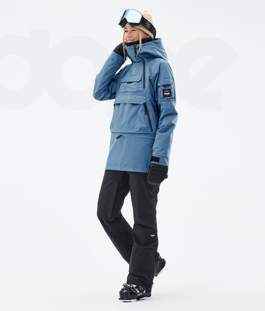 Dope Akin W Ski-jassen Dames Blauw Grijs | NLQZ3575