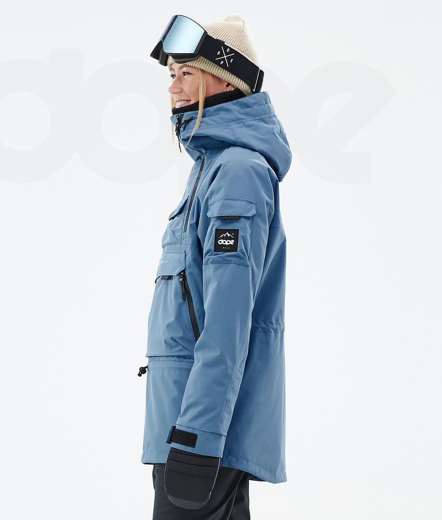 Dope Akin W Ski-jassen Dames Blauw Grijs | NLQZ3575