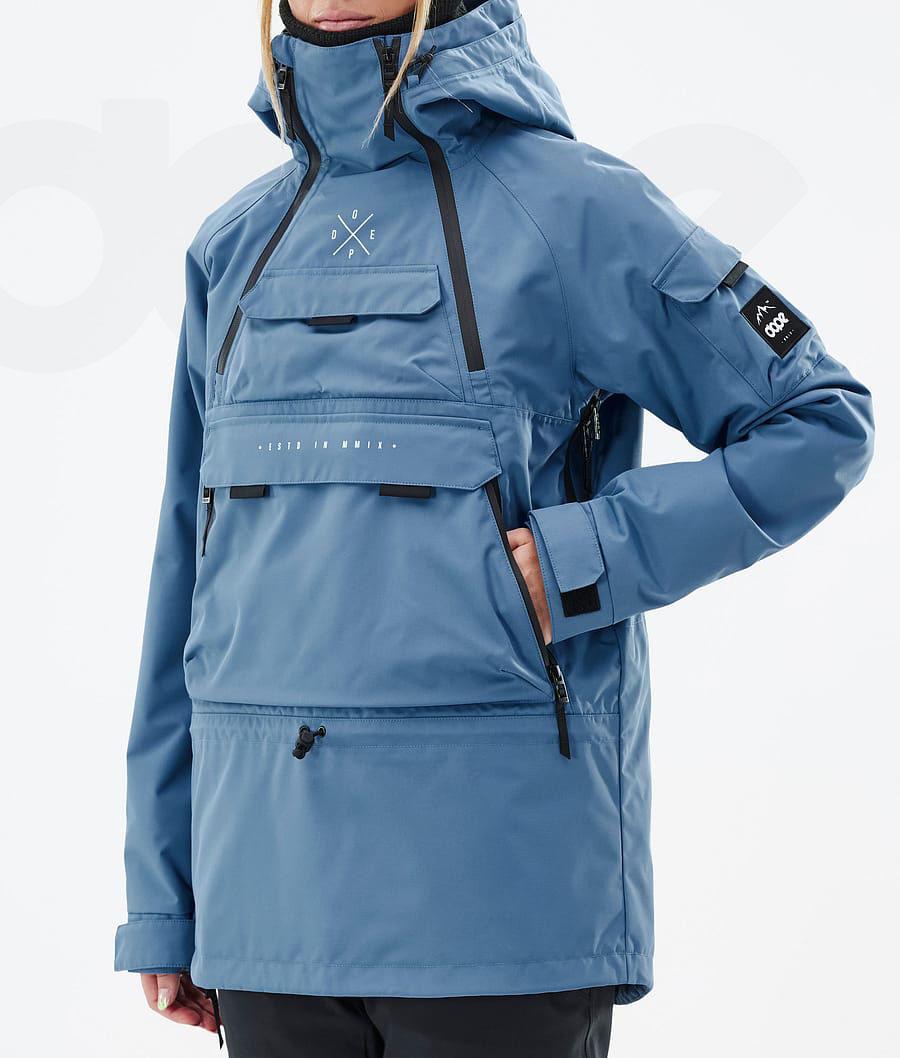 Dope Akin W Ski-jassen Dames Blauw Grijs | NLQZ3575