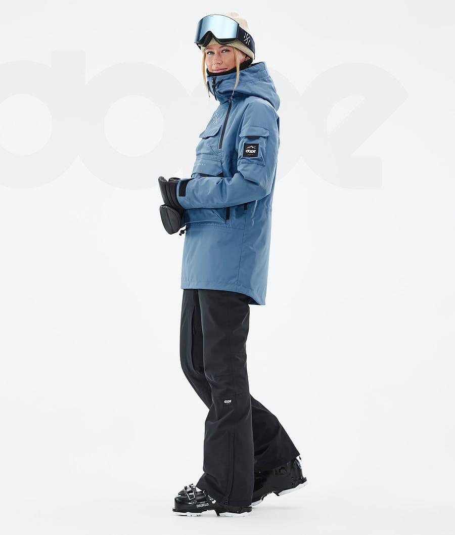 Dope Akin W Ski-jassen Dames Blauw Grijs | NLQZ3575