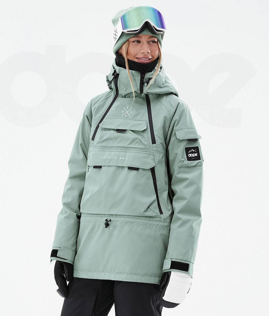 Dope Akin W Ski-jassen Dames Groen | NLMA3576