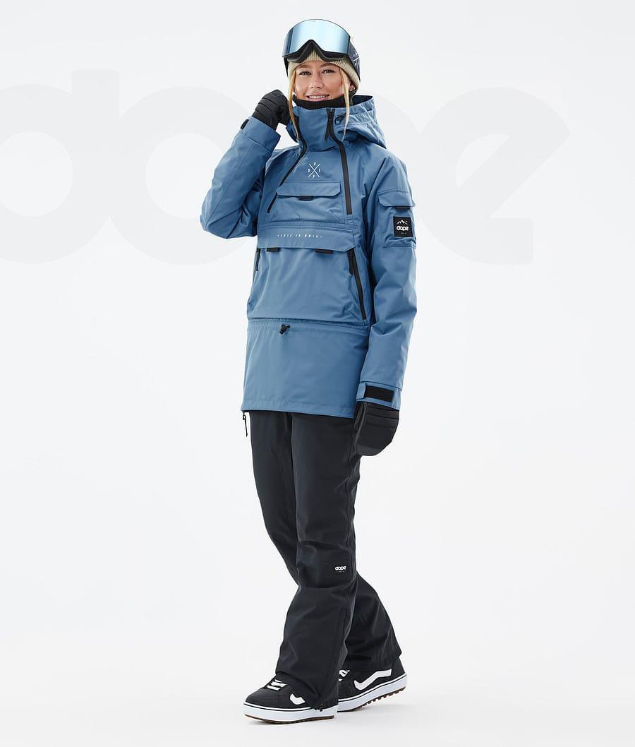 Dope Akin W Snowboard Jassen Dames Blauw Grijs | NLHK3403