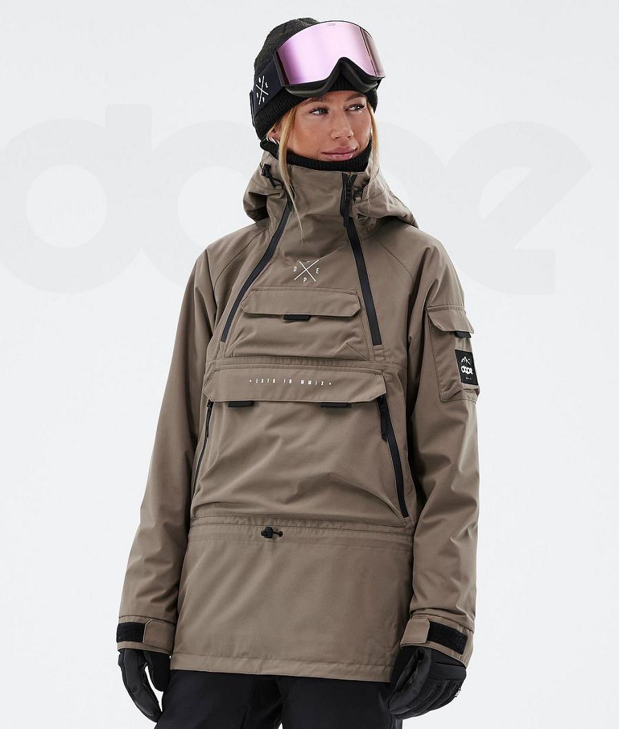 Dope Akin W Snowboard Jassen Dames Koffie | NLDN3407