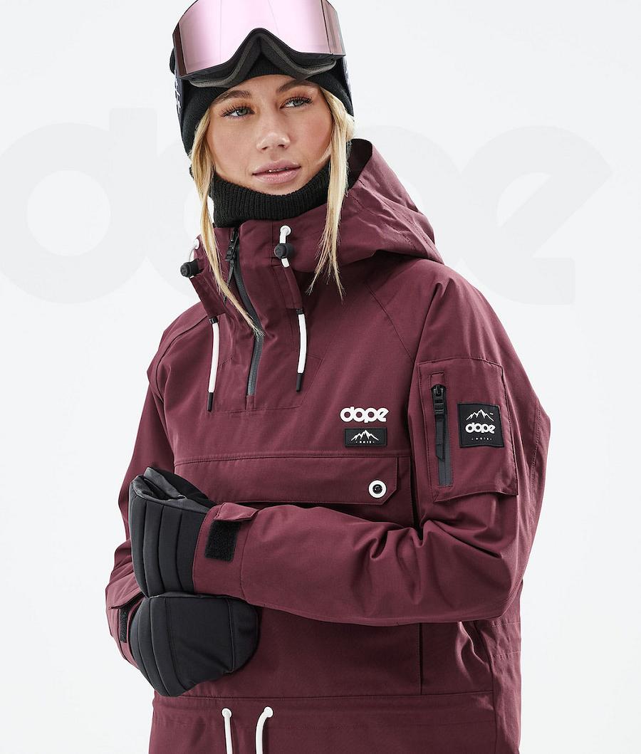 Dope Annok W 2021 Snowboard Jassen Dames Bordeaux | NLAP3434