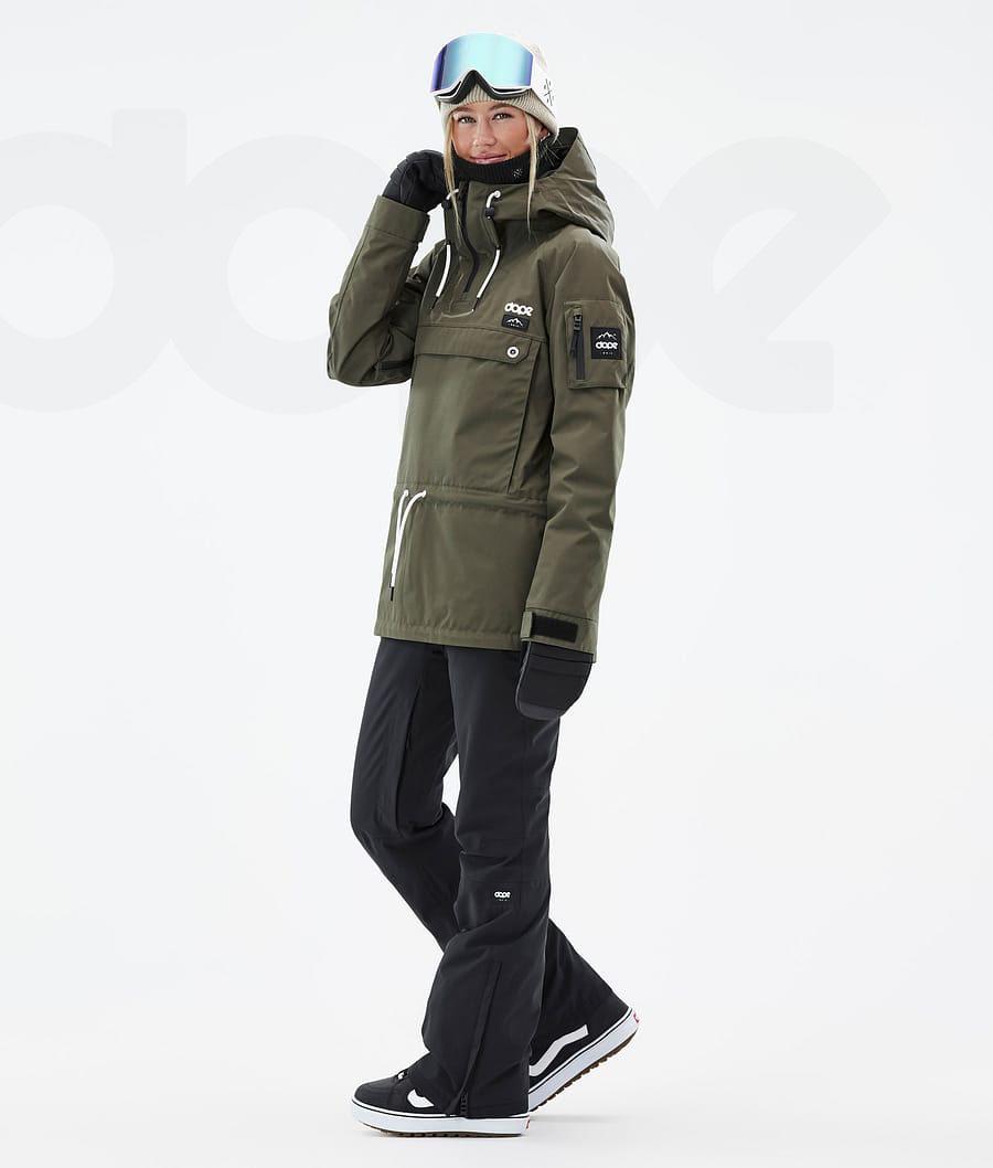 Dope Annok W Snowboard Jassen Dames Olijfgroen Groen | NLGL3423