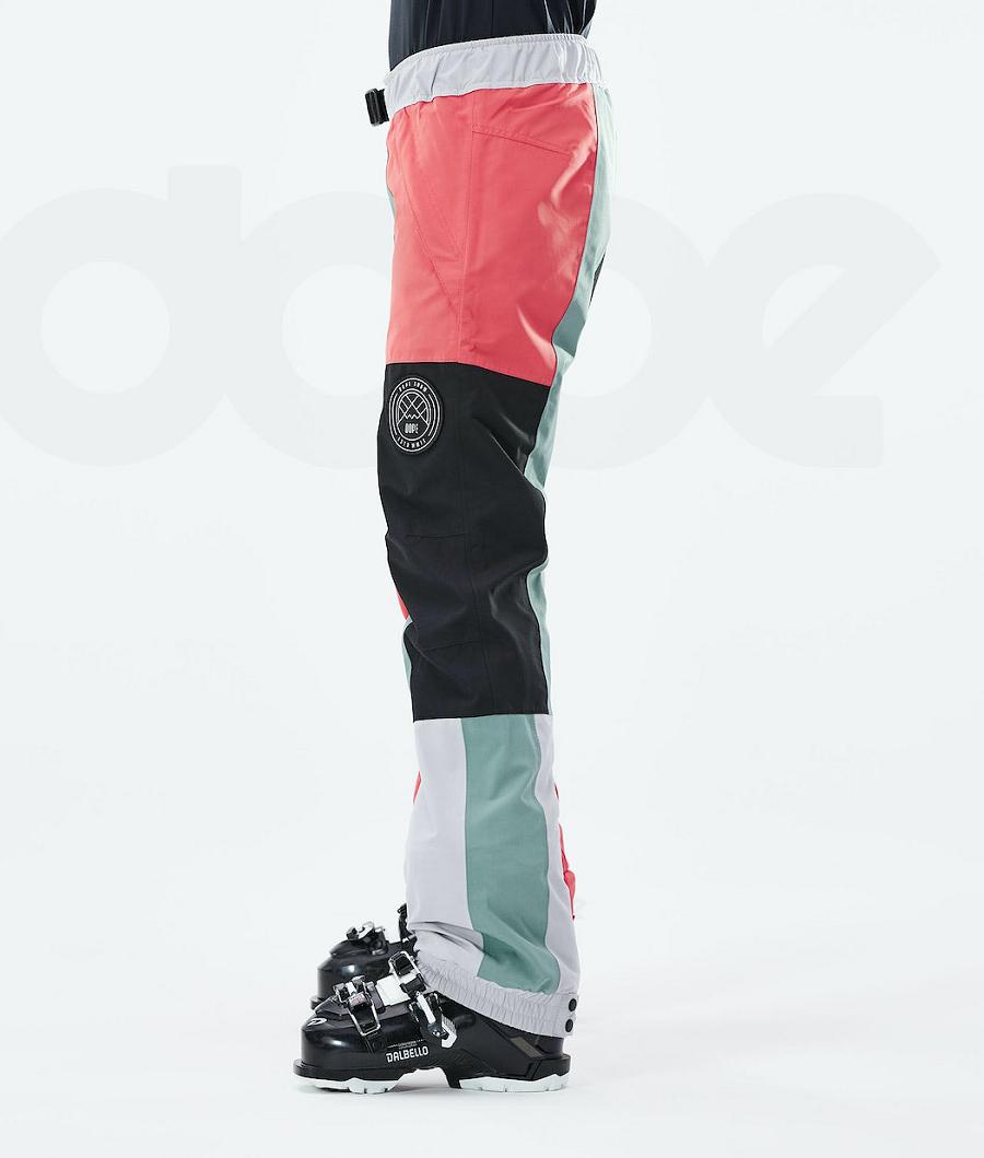 Dope Blizzard LE W Limited Edition Patchwork Ski Broek Dames Oranje | NLVD3299