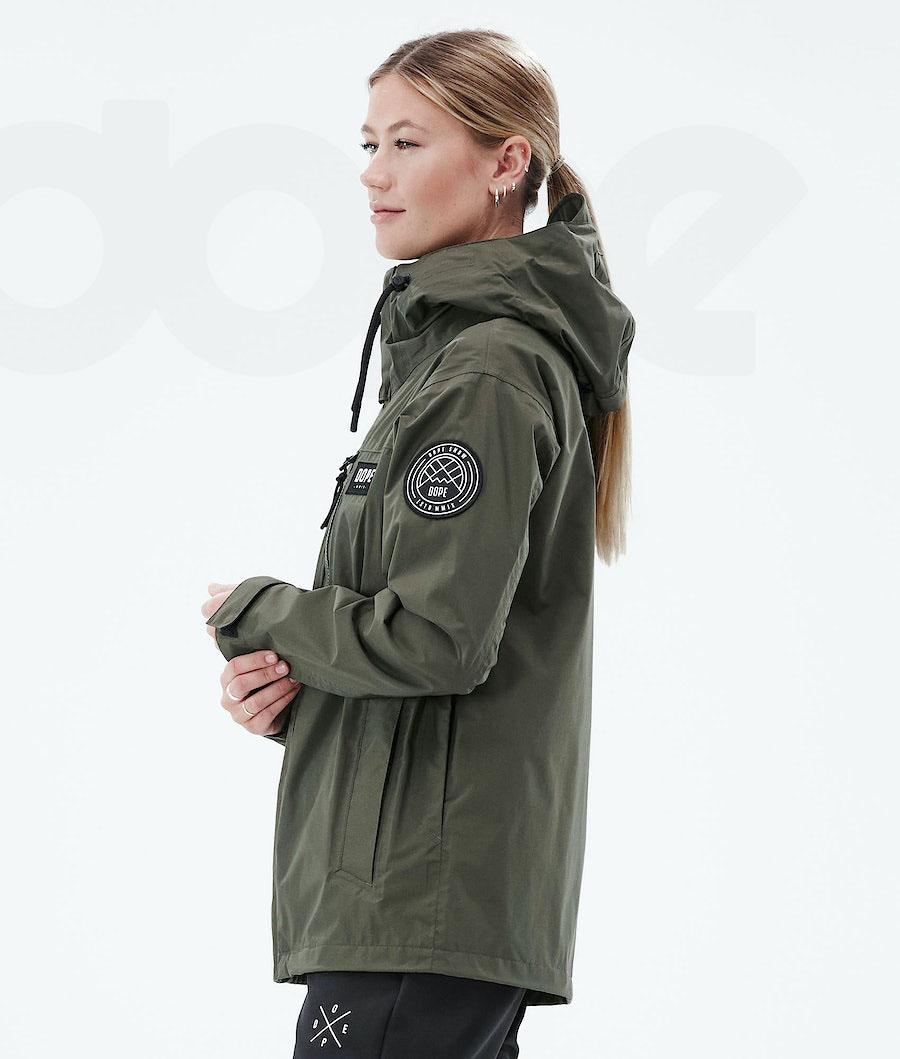 Dope Blizzard Light W Full Zip Outdoorjassen Dames Olijfgroen Groen | NLIS3724