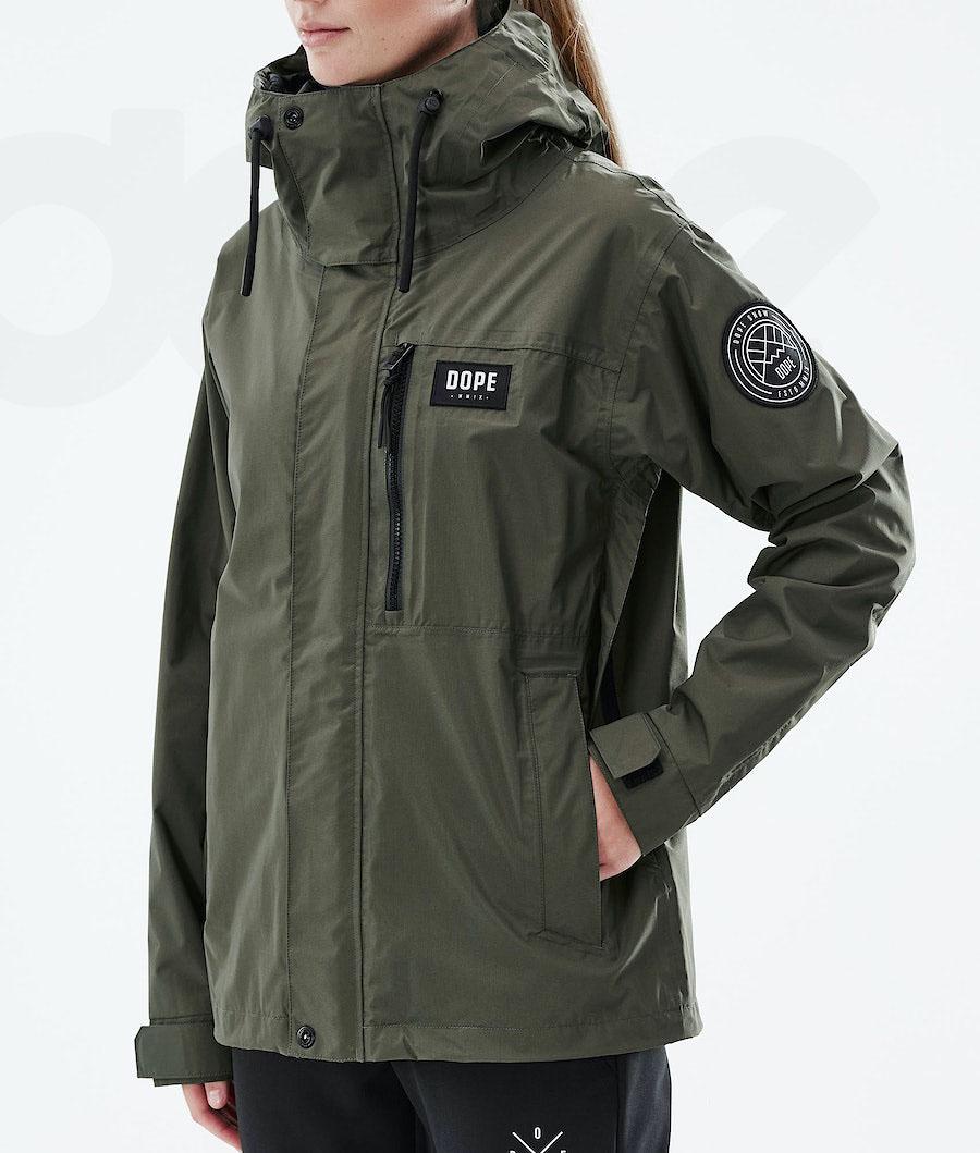 Dope Blizzard Light W Full Zip Outdoorjassen Dames Olijfgroen Groen | NLIS3724