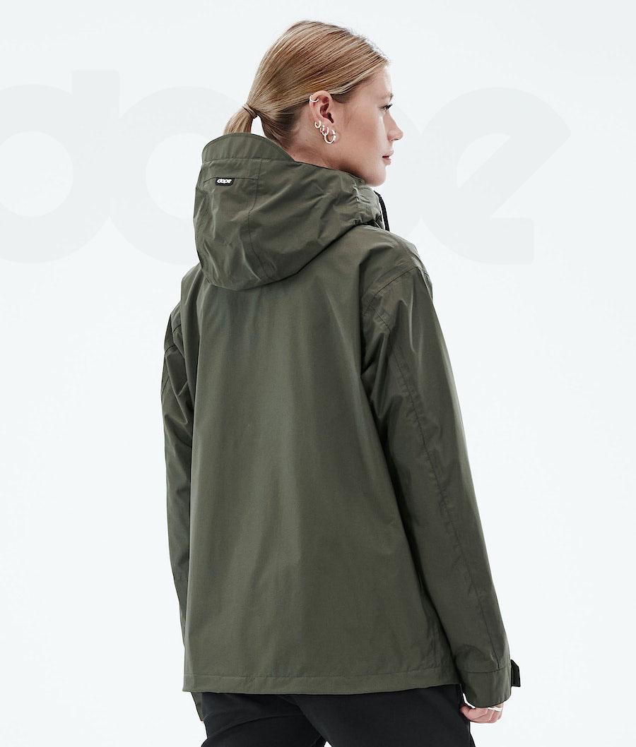 Dope Blizzard Light W Full Zip Outdoorjassen Dames Olijfgroen Groen | NLIS3724