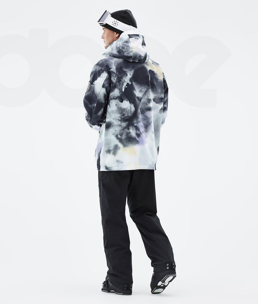 Dope Blizzard Tiedye Ski-jassen Heren Zwart Paars | NLRW2919