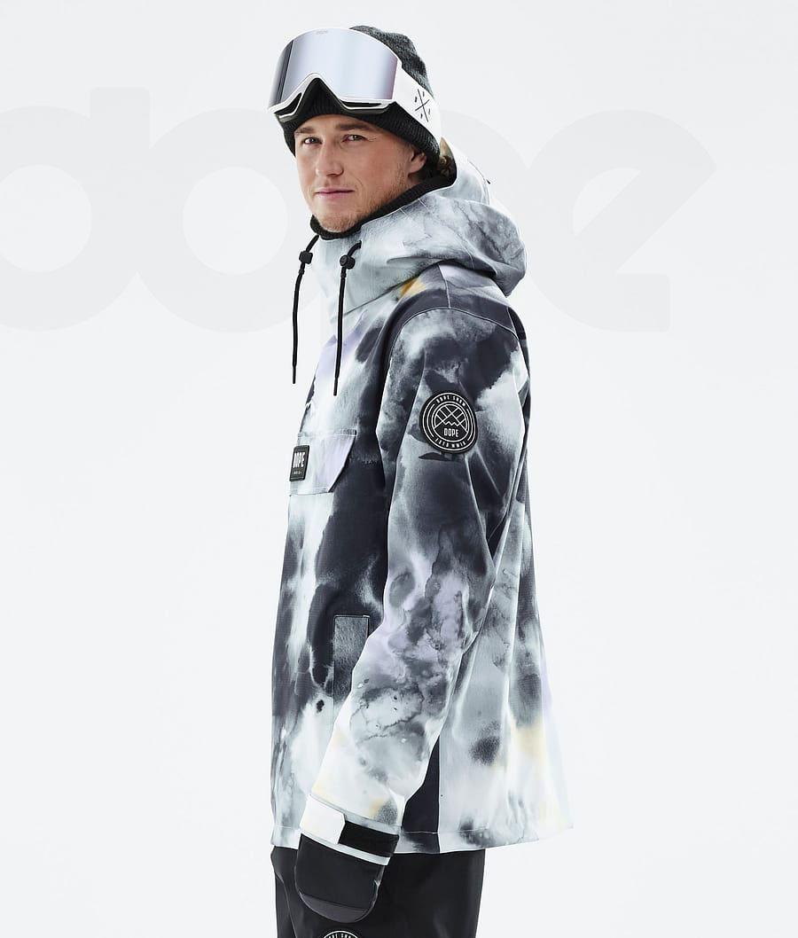 Dope Blizzard Tiedye Ski-jassen Heren Zwart Paars | NLRW2919