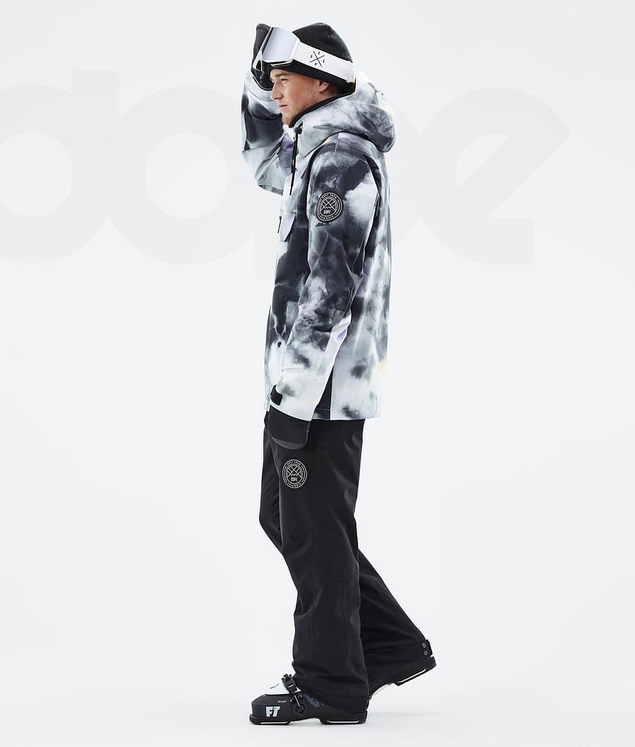 Dope Blizzard Tiedye Ski-jassen Heren Zwart Paars | NLRW2919