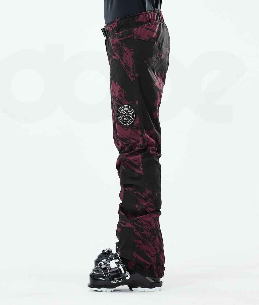 Dope Blizzard W 2021 Paint Ski Broek Dames Bordeaux | NLIS3314