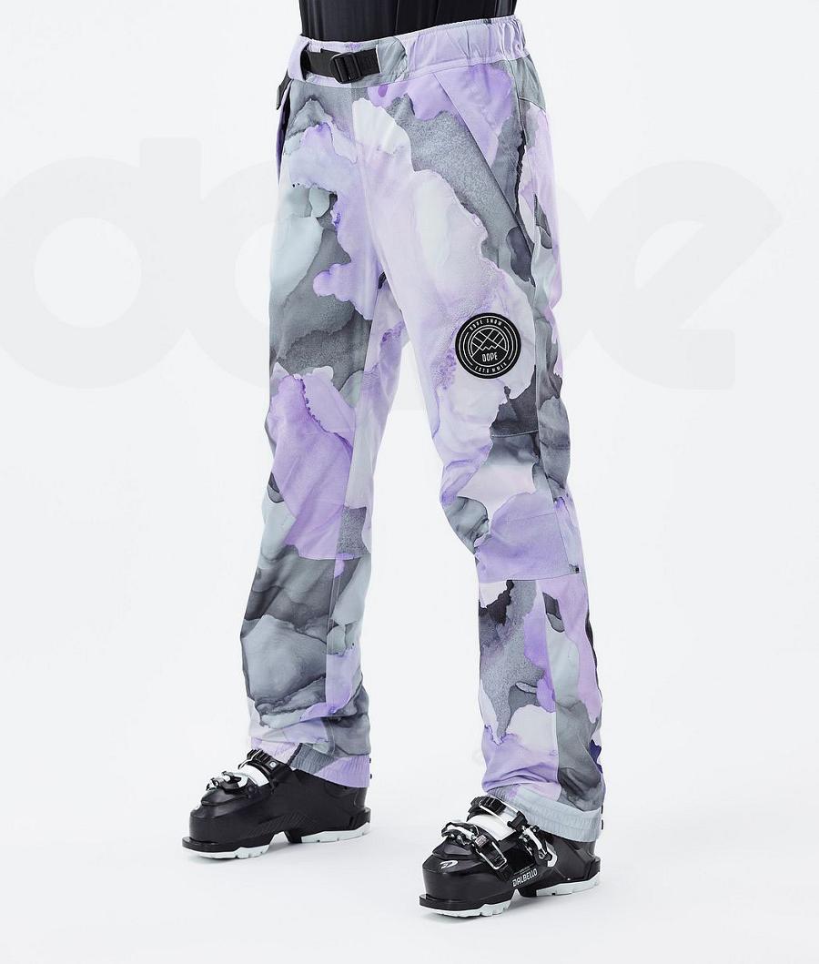 Dope Blizzard W Blot Ski Broek Dames Paars | NLYU3316