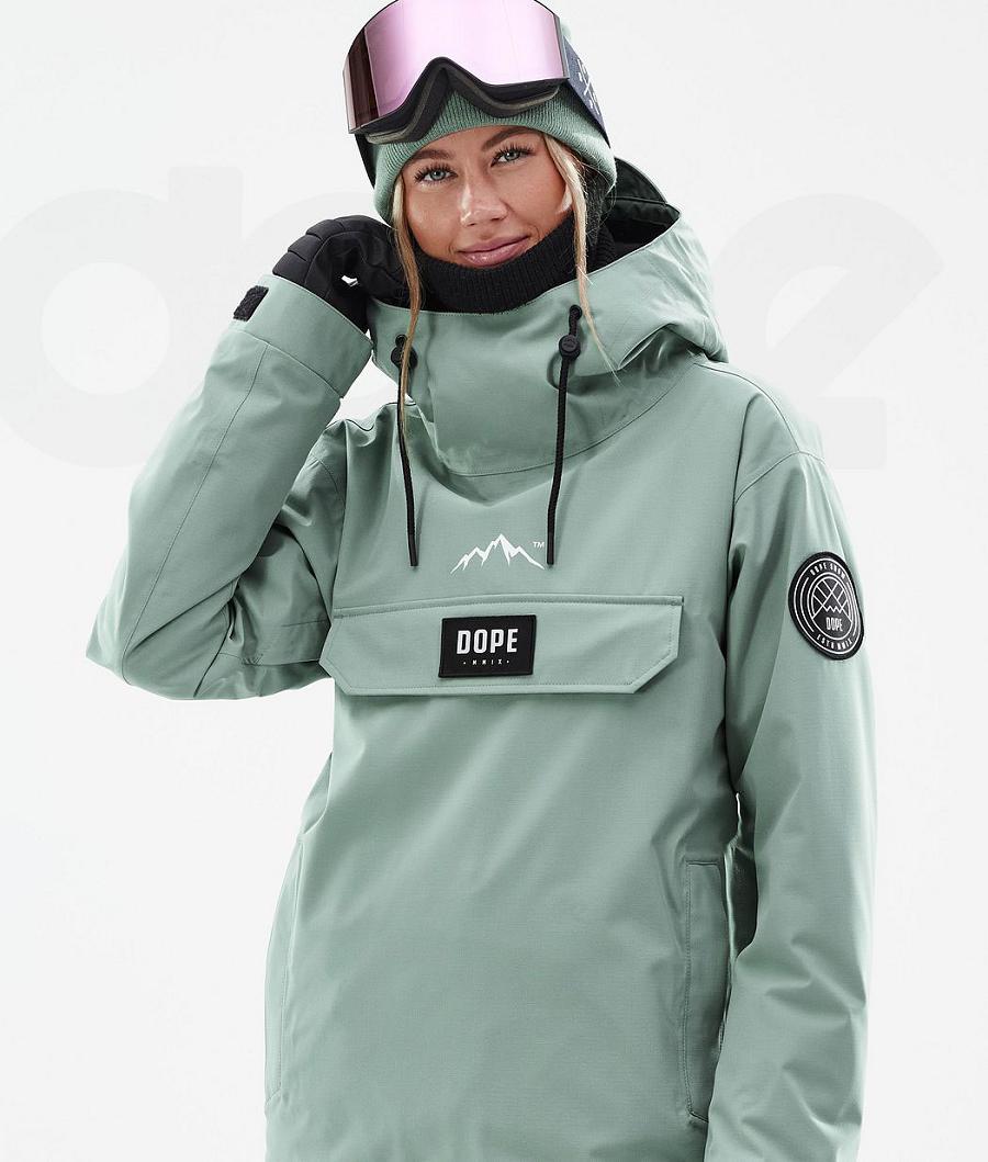 Dope Blizzard W Faded Ski-jassen Dames Groen | NLGL3631