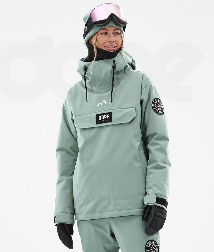 Dope Blizzard W Faded Ski-jassen Dames Groen | NLGL3631