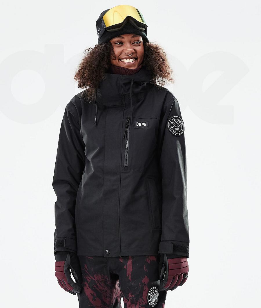 Dope Blizzard W Full Zip 2021 Ski-jassen Dames Zwart | NLGL3638