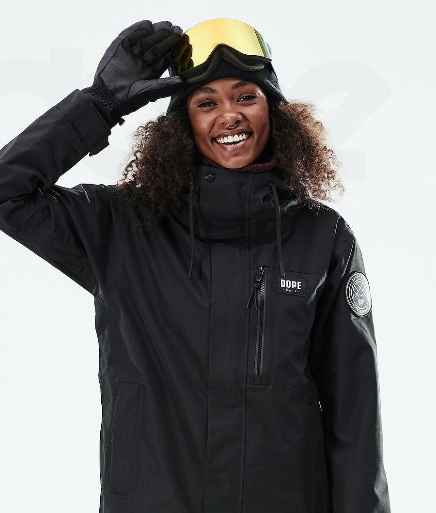 Dope Blizzard W Full Zip 2021 Snowboard Jassen Dames Zwart | NLYU3466