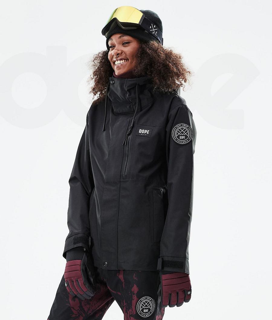 Dope Blizzard W Full Zip 2021 Snowboard Jassen Dames Zwart | NLYU3466