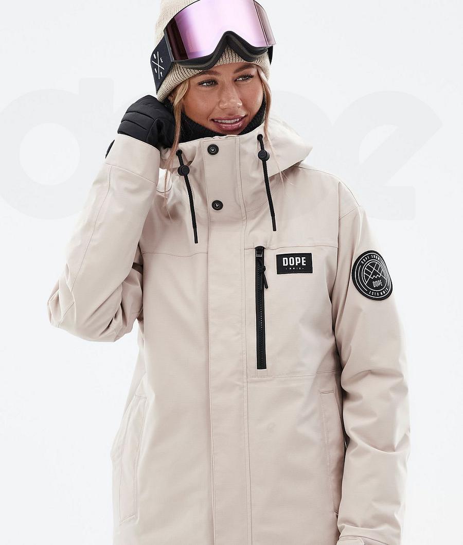 Dope Blizzard W Full Zip Ski-jassen Dames Bruin | NLDN3633