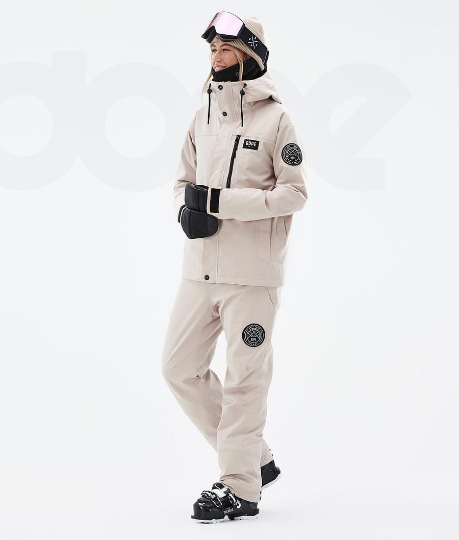 Dope Blizzard W Full Zip Ski-jassen Dames Bruin | NLDN3633