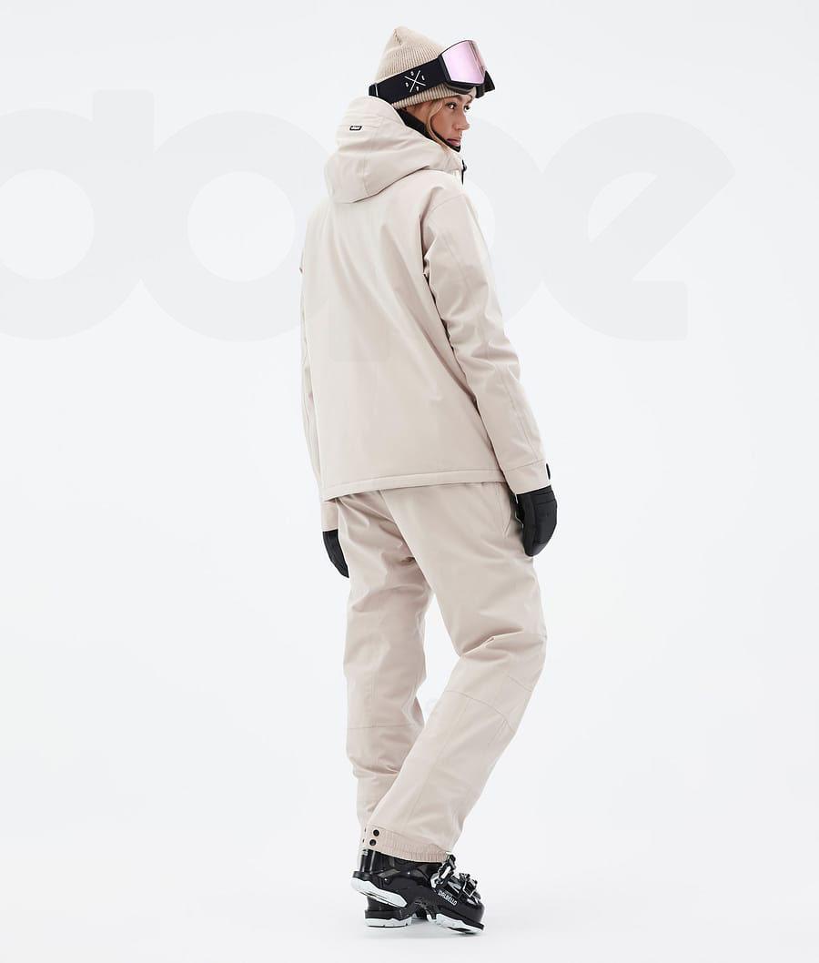 Dope Blizzard W Full Zip Ski-jassen Dames Bruin | NLDN3633