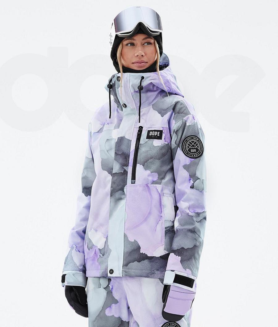 Dope Blizzard W Full Zip Ski-jassen Dames Paars | NLHK3637