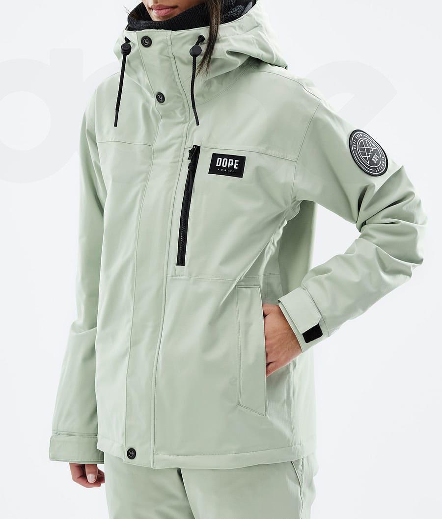 Dope Blizzard W Full Zip Ski-jassen Dames Groen | NLSO3634