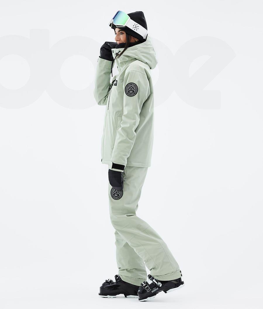 Dope Blizzard W Full Zip Ski-jassen Dames Groen | NLSO3634