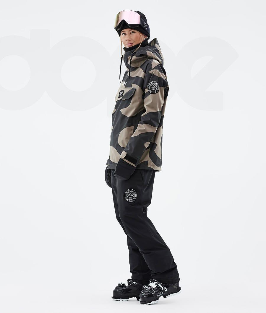 Dope Blizzard W Pangea Ski-jassen Dames Bruin Zwart | NLAP3642