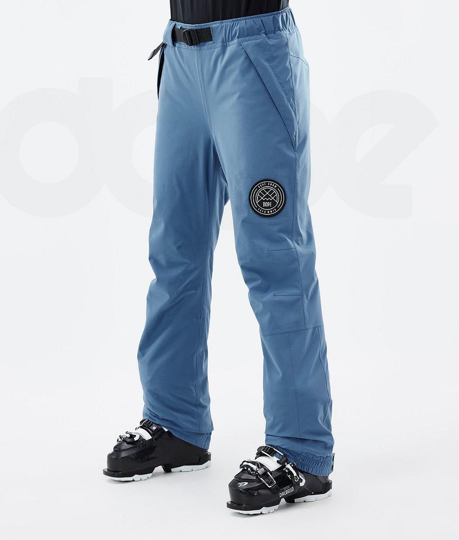 Dope Blizzard W Ski Broek Dames Blauw Grijs | NLHK3306