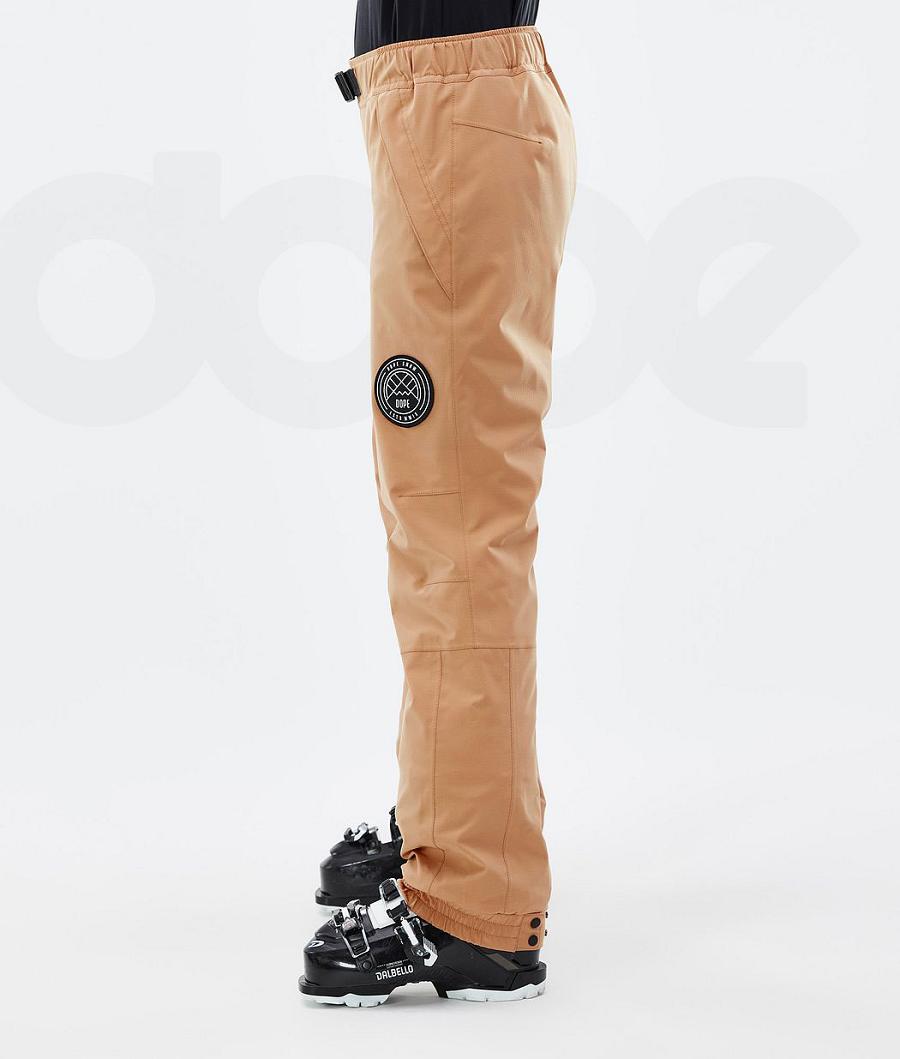 Dope Blizzard W Ski Broek Dames Khaki Geel | NLJJ3305