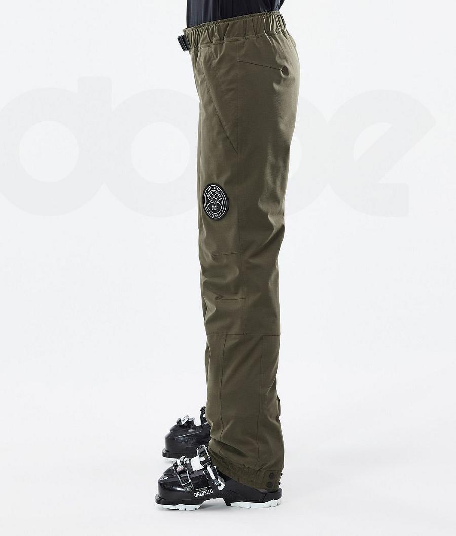 Dope Blizzard W Ski Broek Dames Olijfgroen Groen | NLCE3300