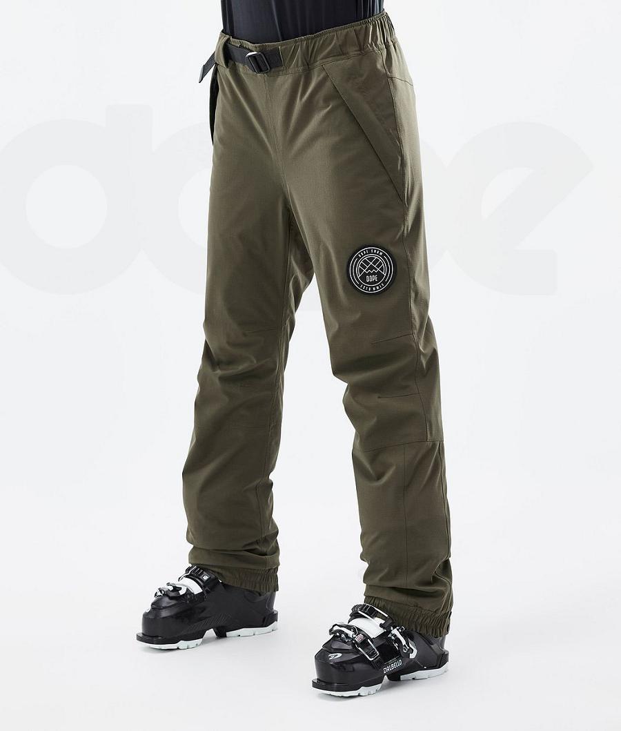 Dope Blizzard W Ski Broek Dames Olijfgroen Groen | NLCE3300