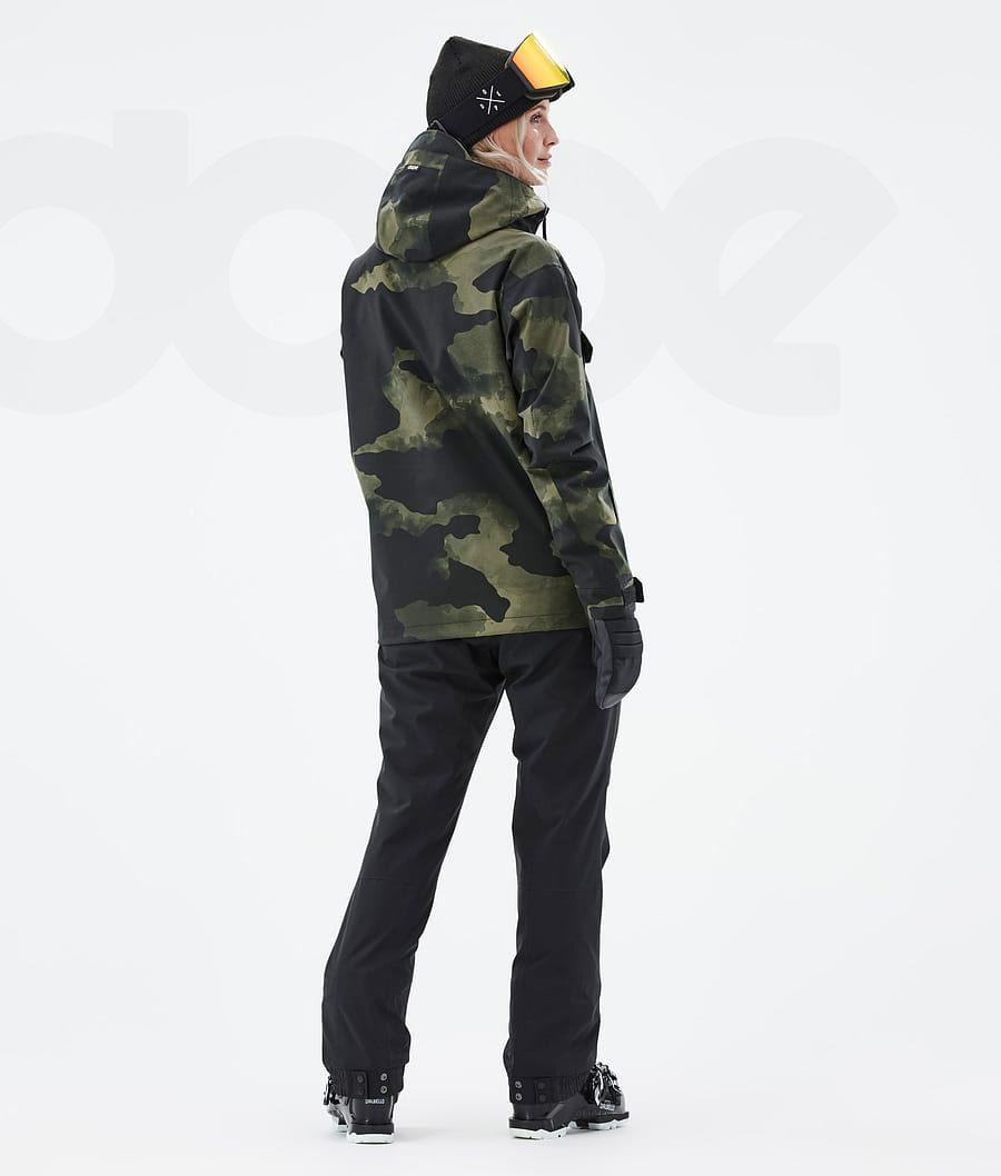 Dope Blizzard W Ski-jassen Dames Groen Camo | NLUT3621