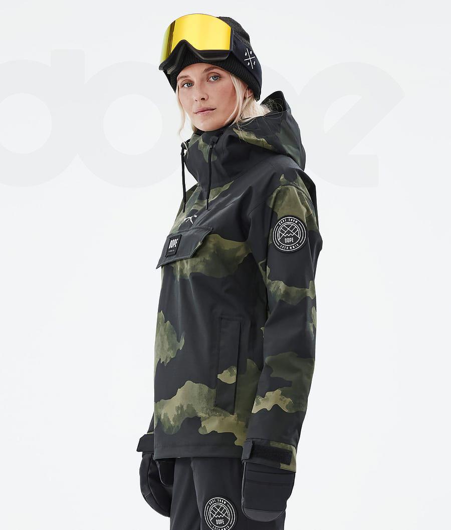 Dope Blizzard W Ski-jassen Dames Groen Camo | NLUT3621