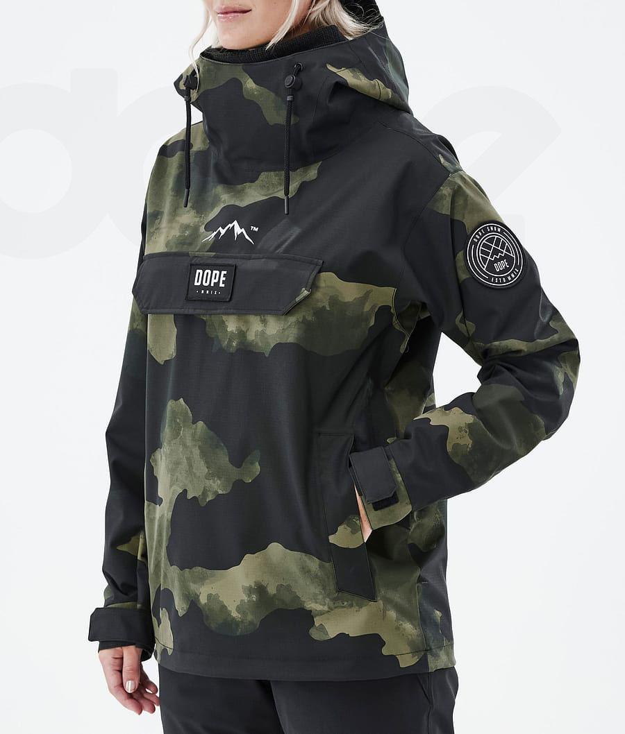 Dope Blizzard W Ski-jassen Dames Groen Camo | NLUT3621