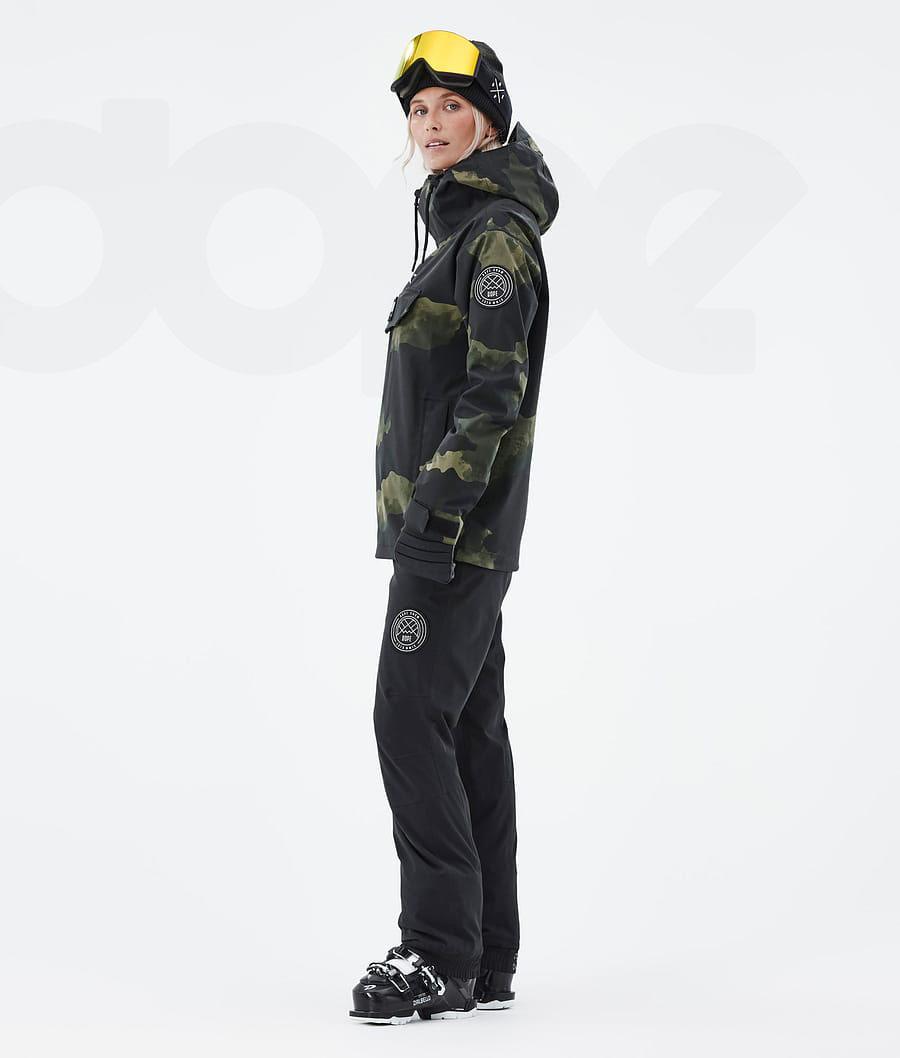 Dope Blizzard W Ski-jassen Dames Groen Camo | NLUT3621