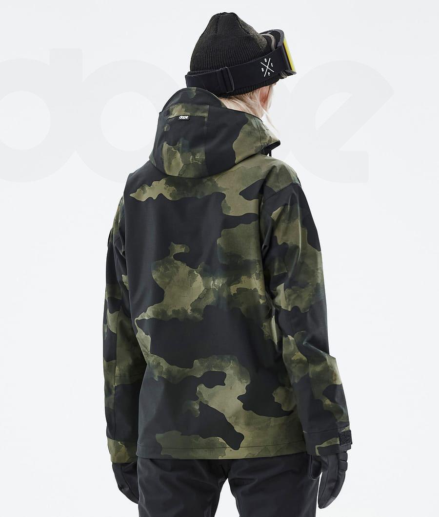 Dope Blizzard W Ski-jassen Dames Groen Camo | NLUT3621