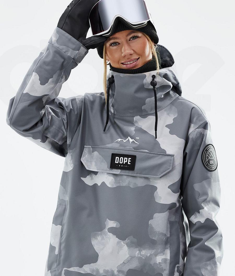 Dope Blizzard W Snowboard Jassen Dames Grijs Camo | NLZG3451