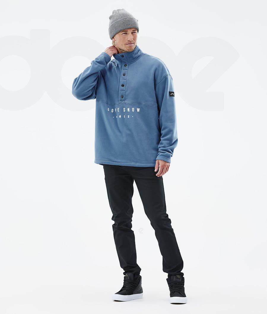 Dope Comfy Vlies Heren Blauw Grijs | NLOR3029